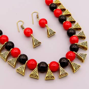 Multicolor Pearl Necklace-Sets 1
