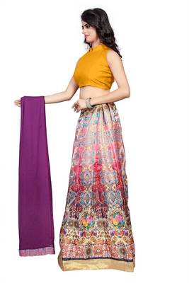Krisha Export Banglore Silk digital Print Lehenga Choli  2