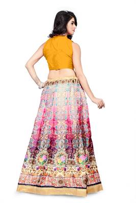 Krisha Export Banglore Silk digital Print Lehenga Choli  3