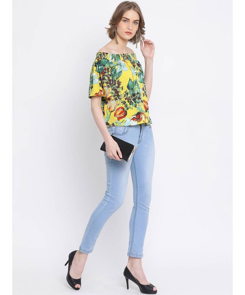 Floral Elizabeth Off Shoulder Top