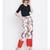 Floral Fire Rica Numero Pant