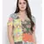 Yellow printed Polyester Top