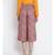 Orange printed Polyester Culottes