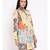 Yellow printed POLYESTER Dress
