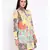 Yellow printed POLYESTER Dress