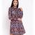 Purple printed POLYESTER Dress