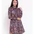 Purple printed POLYESTER Dress