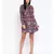 Purple printed POLYESTER Dress