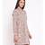 White printed POLYESTER Dress