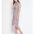 White printed Polyester Dress