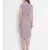 White printed Polyester Dress