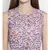 White printed Polyester Dress