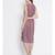 Orange printed Polyester Dress