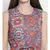Orange printed Polyester Dress