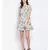 Blue printed POLYESTER Dress