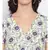 Blue printed POLYESTER Dress