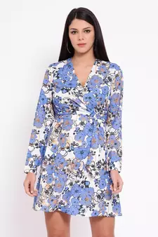 White printed POLYESTER Dress