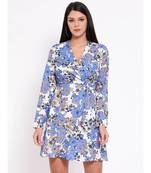 White printed POLYESTER Dress