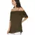Green plain Polyester Top