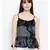 Black plain Polyester Top