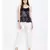 Black plain Polyester Top