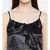 Black plain Polyester Top