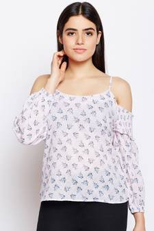 Pink printed Cotton Top