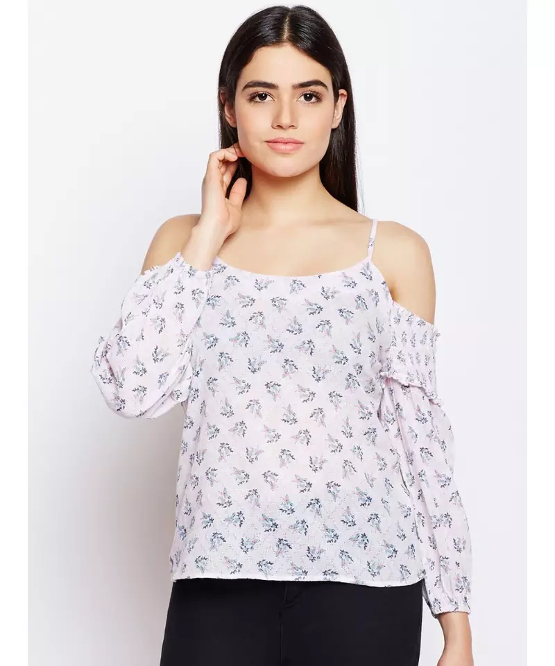 Pink printed Cotton Top