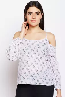 Pink printed Cotton Top