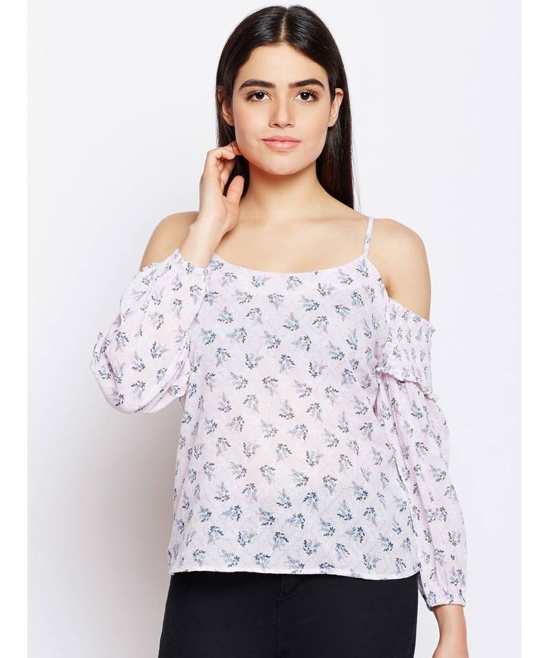 Pink printed Cotton Top