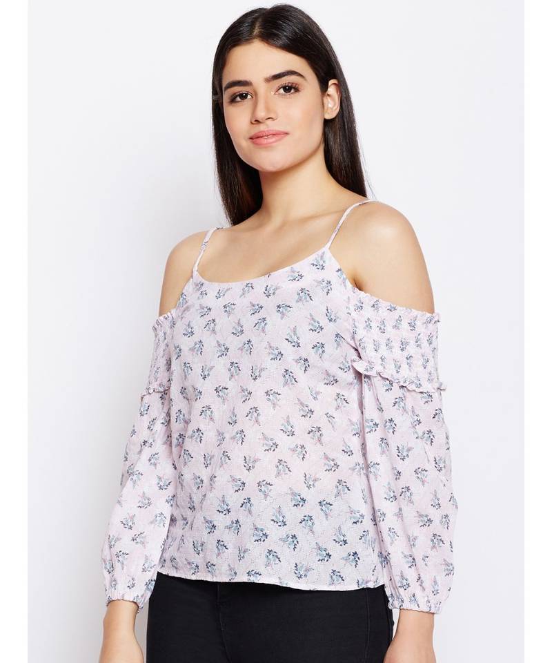 Pink printed Cotton Top