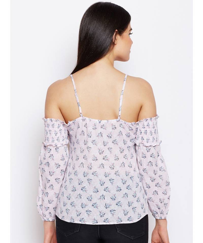 Pink printed Cotton Top