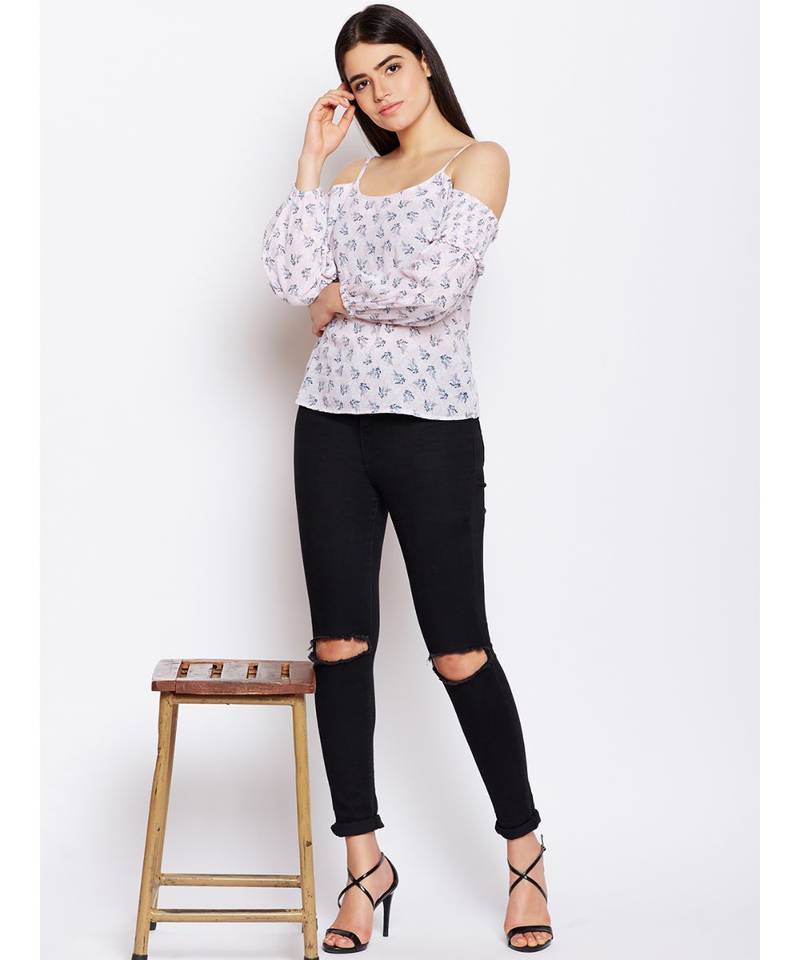 Pink printed Cotton Top