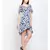blue printed Polyester Dress