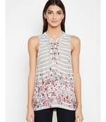 Multicolor printed VISCOSE Top
