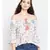 White printed Viscose Top