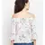White printed Viscose Top