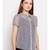 Blue printed Polyester Top