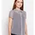 Blue printed Polyester Top