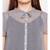 Blue printed Polyester Top