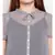 Blue printed Polyester Top