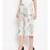 White printed Polyester Culottes