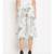 White printed Polyester Culottes