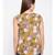 Mustard printed POLYESTER Top