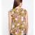 Mustard printed POLYESTER Top