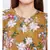 Mustard printed POLYESTER Top