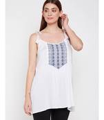 White plain Viscose Tunic