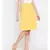Yellow plain Cotton Skirt