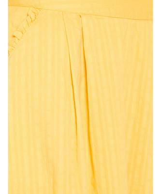 Yellow plain Cotton Skirt 5