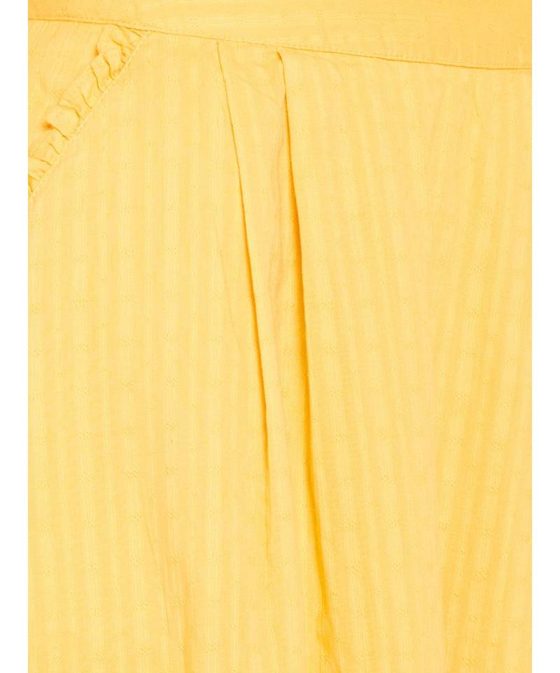 Yellow plain Cotton Skirt